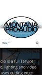 Mobile Screenshot of montanaproaudio.com